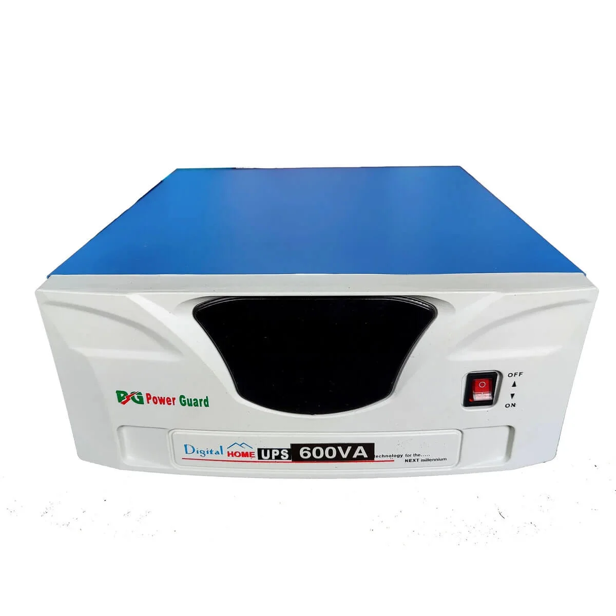 Power Guard IPS 600VA Pure Sine Wave UPS unit, designed for stable and efficient power supply to sensitive electronics, with LED indicators for real-time status monitoring.