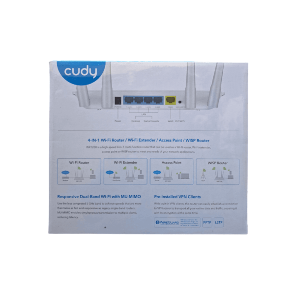 Cudy WR1200 AC1200 Dual Band Smart Wi-Fi Router - Image 2