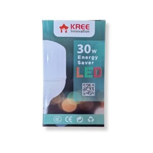 Kree 30-watt energy saver LED bulb with white casing and standard screw base, suitable for indoor lighting.