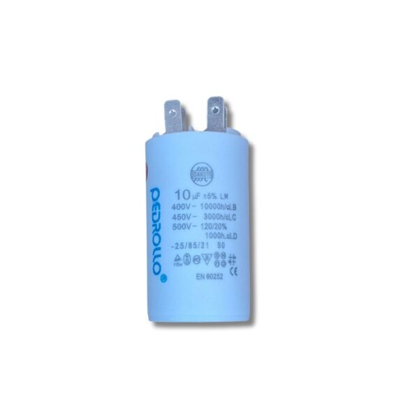Motor Run Capacitor 10MFD for enhancing motor performance and efficiency in HVAC and electrical applications.