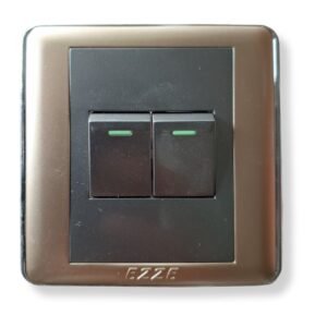 EZZE Full Painting 2 Gang Switch with sleek, modern design