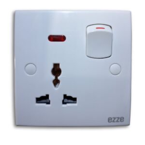 EZZE Glow 13A Multi Socket Switch – Durable and efficient multi-outlet switch for safe power distribution in homes and offices