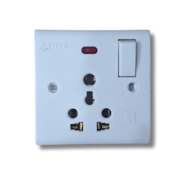 KITTY Ceramic Combined 15A electrical socket front view Heat-resistant 15A ceramic power socket by KITTY KITTY universal 3-pin ceramic socket for high-load use Wall-mounted KITTY 15A socket with flame-resistant design Heavy-duty ceramic socket with brass terminals – KITTY 15A Close-up of KITTY 15A combined socket for appliances KITTY 15A socket suitable for AC, heater, and refrigerator Durable white ceramic 15A socket by KITTY – top view KITTY combined 2-pin and 3-pin ceramic power outlet High-performance KITTY 15A socket for residential and industrial use