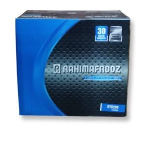 Rahimafrooz RTB 200 Ah Tall Tubular Battery – 12V high-capacity lead-acid battery with durable tubular plates, long-lasting backup for UPS, solar systems, homes, offices, and businesses