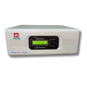 Alco1000va IPS pure sine wave Alco 1000VA IPS pure sine wave inverter front view Compact Alco inverter for home and office backup power Alco IPS inverter with LED indicators and silent operation Pure sine wave output inverter 1000VA by Alco Alco 1000VA inverter for powering sensitive electronics High-efficiency Alco IPS inverter compatible with 12V battery Alco inverter for lights, fans, and Wi-Fi during power outage Wall-mountable Alco 1000VA pure sine wave inverter Energy-efficient backup inverter for home appliances – Alco 1000VA Side view of Alco 1000VA IPS inverter with cooling vents