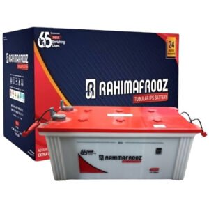 Rahimafrooz ITB 200 Ah Tubular Battery is a high-performance, 12V lead-acid battery designed for UPS, inverter, and solar applications. It features advanced tubular technology for extended durability and low maintenance, ensuring reliable power backup with a 24-month warranty.