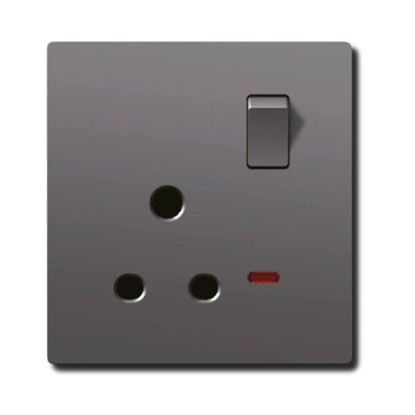 EZZE 3 Pin Grey 15A Ultra Slim Combined Socket offering efficient and secure multi-device connections with a stylish and compact design.