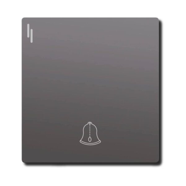 EZZE Ultra Slim Grey Bell Switch designed for modern homes and offices, offering efficient bell control with a sleek, compact design.