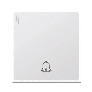 EZZE Ultra Slim White Bell Switch designed for modern homes and offices, offering easy installation and stylish functionality.
