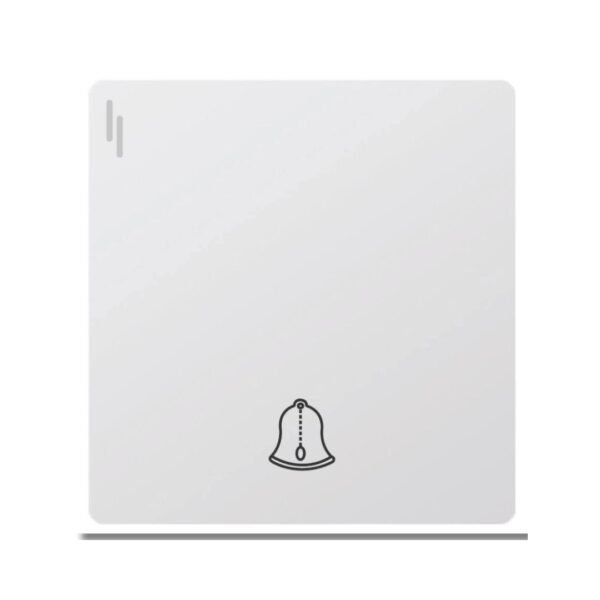 EZZE Ultra Slim White Bell Switch designed for modern homes and offices, offering easy installation and stylish functionality.