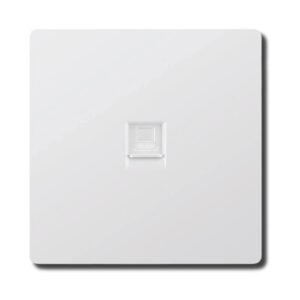 EZZE Ultra Slim White Computer Socket designed for modern homes and offices, providing secure and efficient computer connections.