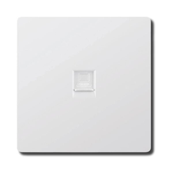 EZZE Ultra Slim White Computer Socket designed for modern homes and offices, providing secure and efficient computer connections.