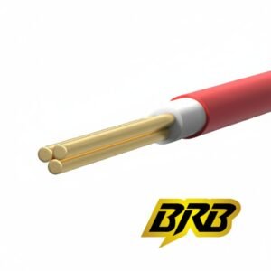 BRB 1 core cable 1x1.3 RM in red with BYA skin coating, flame retardant electrical wire for safe and efficient power supply.