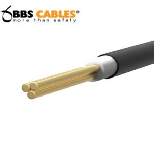 BBS 1 Core Cable 1x1.0 RM Black 3w BYA skin coated flame retardant FR wire for safe and efficient electrical wiring