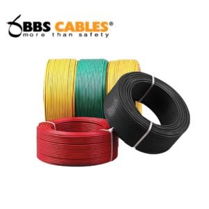 BBS 1 Core Cable 1x1.0 RM Black 3w BYA skin coated flame retardant FR wire for safe and efficient electrical wiring