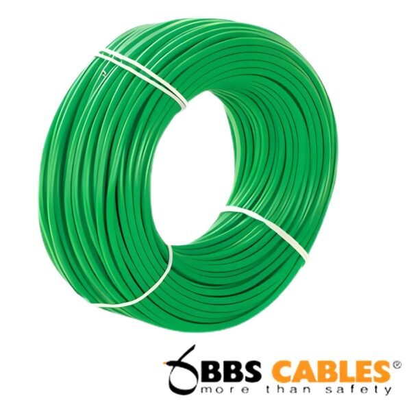 BBS 1 Core Cable 1x1.0 RE Green 3w BYA Skin Coated FR
