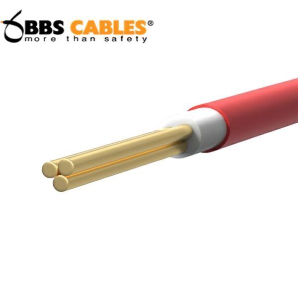 BBS 1 Core Cable 1x1.0 RM Red 3w BYA skin coated flame retardant FR wire for safe and durable electrical wiring