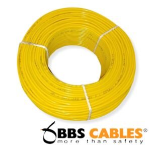 BBS 1 Core Cable 1x2.0 RM Yellow 3w BYA Skin Coated FR