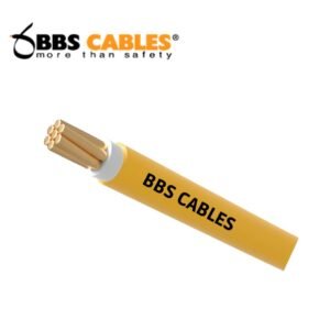 BBS 1 Core Cable 1x2.5 RM Yellow 7w BYA skin coated flame retardant FR wire for safe and durable electrical wiring
