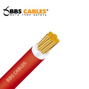 BBS 1 Core Cable 1x4.0 RM Red 7w BYA skin coated flame retardant FR wire for safe and durable electrical wiring
