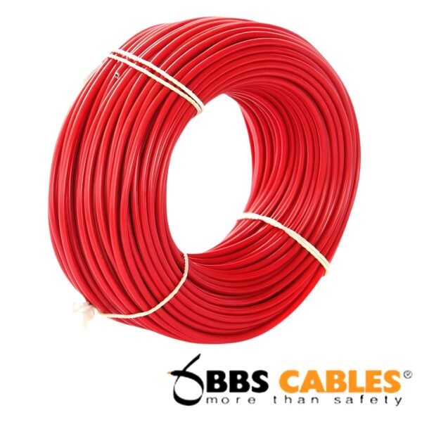 BBS 1 Core Cable 1x4.0 RM Red 7w BYA Skin Coated FR