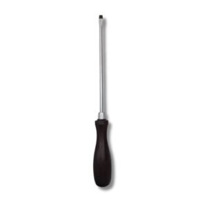 Bir Flat Screwdriver 10 inch (6 x 250mm) with ergonomic non-slip handle and flat tip, durable steel screwdriver for home, automotive, and professional use.