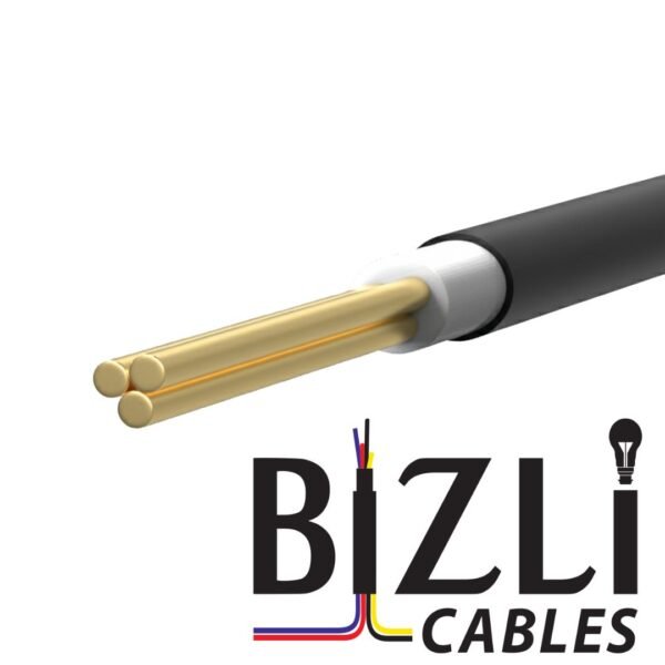 BIZLI 1 Core Cable 1x1.0 RM Black 3w BYA skin coated flame retardant FR wire for safe and durable electrical wiring