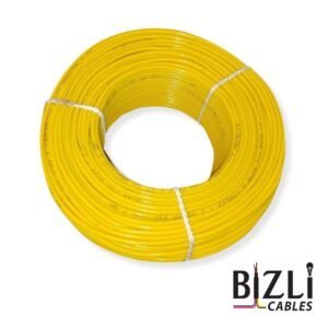 BIZLI 1 Core Cable 1x2.5 RM Yellow 7w BYA Skin Coated FR