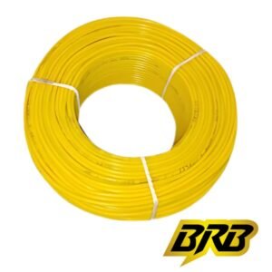 BIZLI 1 Core Cable 1x1.5 RM Yellow 7w BYA Skin Coated FR