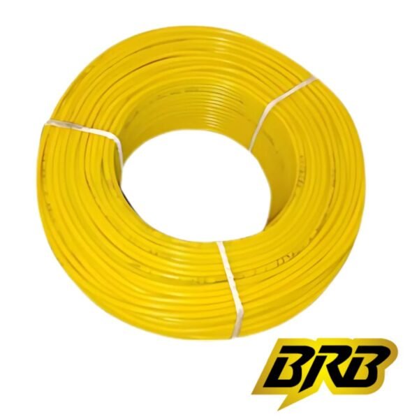 BIZLI 1 Core Cable 1x1.5 RM Yellow 7w BYA Skin Coated FR