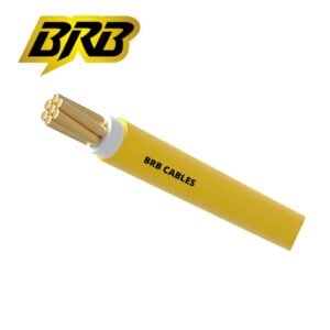 BRB 1 core cable 1x2.5 RM in yellow with BYA skin coating, flame retardant single-core electrical wire for safe and durable installations.