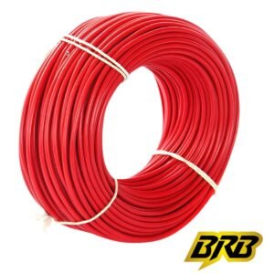 BIZLI 1 Core Cable 1x4.0 RM Red 7w BYA Skin Coated FR