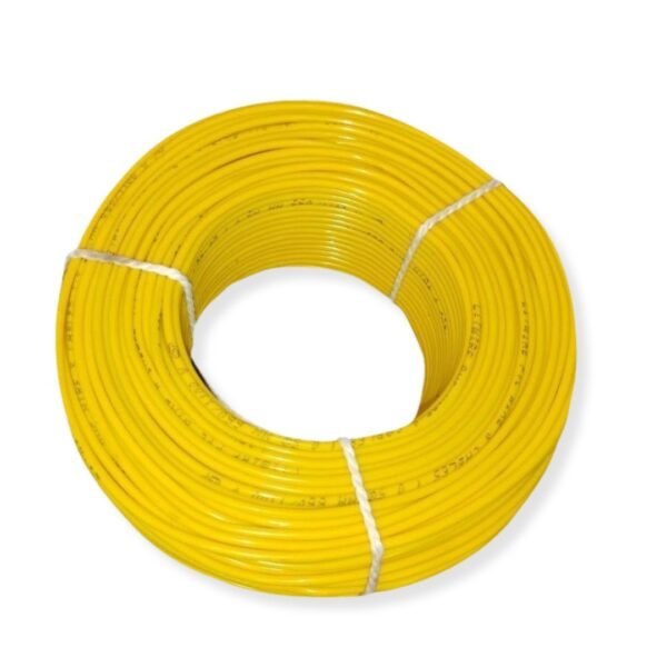 BYA SQ 1 Core Cable 1x1.3 RM Yellow – Flame Retardant PVC insulated single core wire, 450/750V