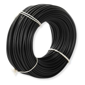 BYA SQ 1 Core Cable 1x1.5 RM Black 7w Skin Coated FR