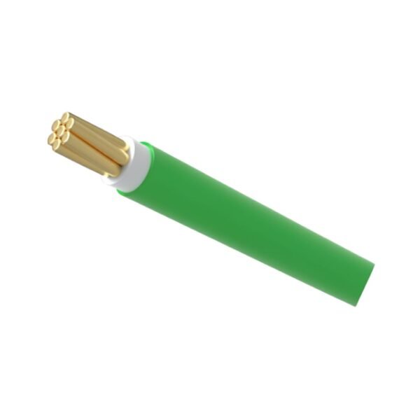 BYA SQ 1 Core Cable 1x1.5 RM Green 7w Skin Coated FR