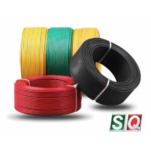 Black BYA SQ 1 Core Cable 1x2.5 RM – 7W Skin Coated Flame Retardant Copper Wire, 450/750V