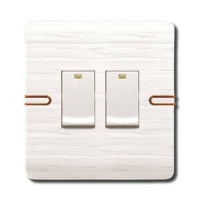 EZZE 2 Gang Pearl Gold Switch আধুনিক ঘরের জন্য স্টাইলিশ ও টেকসই বৈদ্যুতিক সুইচ