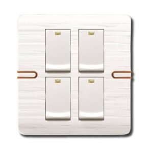 EZZE 4 Gang Pearl Gold Switch একটি আধুনিক ডিজাইনের বৈদ্যুতিক সুইচ,