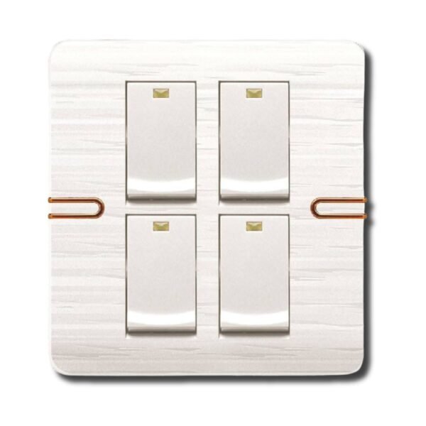 EZZE 4 Gang Pearl Gold Switch একটি আধুনিক ডিজাইনের বৈদ্যুতিক সুইচ,